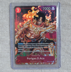 Portgas.D.Ace Super Rare Foil OP02-013 Paramount War 7000 One Piece CCG - Image 1