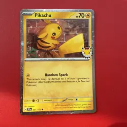 Pikachu 051/162 Pokemon Day 2026 Stamped Cosmos Holo Promo Pokemon - Image 1