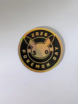 Pikachu 051/162 Stamped Pokemon Day Promo - Cosmos Holo with Swirl and Coin - Image 4