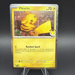 Pikachu 051/162 Pokemon Day 2026 Promo (Stamped Cosmo Holo) - Pokemon NM - Image 1