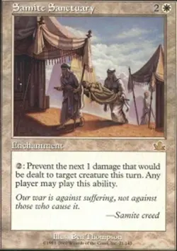 MTG magic cards 1x Samite Sanctuary Prophecy Light Play, English - Image 1