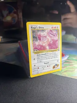 Pokemon TCG Koga's Ditto Holo Unlimited Rare Card 10/132 Gym Challenge LP - Image 2