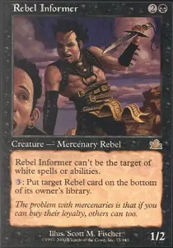 MTG magic cards 1x Rebel Informer Prophecy Light Play, English - Image 1
