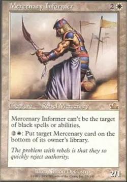 MTG magic cards 1x Mercenary Informer Prophecy Light Play, English - Image 1