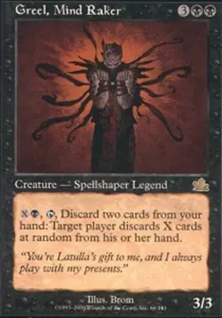 MTG magic cards 1x Greel, Mind Raker Prophecy Light Play, English - Image 1