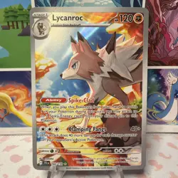 Journey Together Lycanroc Illustration Rare Pokemon Card 166/159 IR NM - Image 1