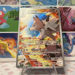 Journey Together Lycanroc Illustration Rare Pokemon Card 166/159 IR NM - Image 2