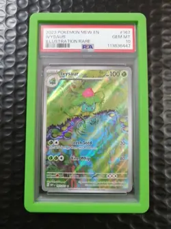PSA 10 GEM MINT Ivysaur SV 151 Illustration Rare 167/165 Pokemon Card English - Image 1