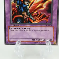 Yu-Gi-Oh! Flame Swordsman SDJ-024 1st Edition Near Mint NM TCG Card - Image 4