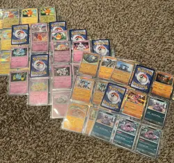 Pokemon TCG Scarlet & Violet Base Set Semi Complete Master Set NM 325 Cards - Image 5