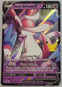 Dark Sylveon V SWSH134 Pokemon SWSH: Sword & Shield Promo Cards Holo NM - Image 1