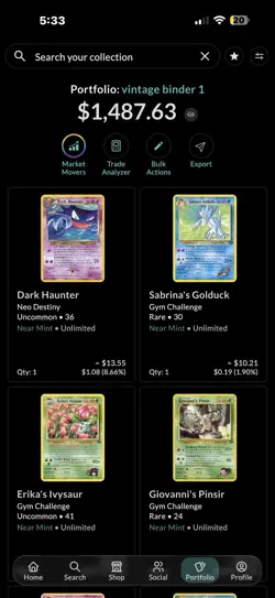 1200+ Vintage Pokemon Cards Lot Base–HGSS No Dupes Binder Collection NM-MP - Image 1