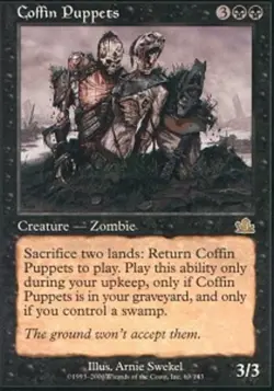 MTG magic cards 1x Coffin Puppets Prophecy Light Play, English - Image 1