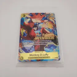 One Piece Card Game Monkey.D.Luffy Pre-Release Winner Promo P-036 NM Sealed - Image 1