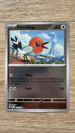 Pokemon Fletchling 066/088 - ME03: Perfect Order Common Card Reverse Holo NM - Image 1