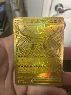 Mega Zygarde EX GOLD 124/088 ME03: Perfect Order Hyper Rare Pokemon Card NM/MINT - Image 1