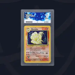 Pokemon TCG Ninetales Base Set Holo Card 12/102 Rare Ace 9 - Image 1