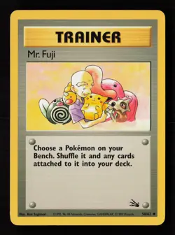 Mr. Fuji 58/62 Fossil Pokemon Card -A7 - Image 1