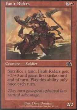 MTG magic cards 2x Fault Riders Prophecy Light Play, English - Image 1