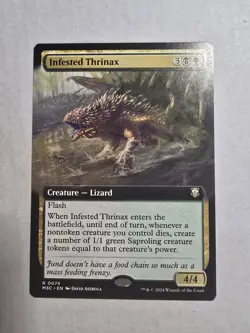 Infested Thrinax (Extended Art) Commander: Modern Horizons 3 Regular - Image 1