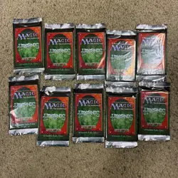 MTG HOMELANDS 10 Brand New Unopened Packs From Newly Opened Box Mint Vintage! - Image 1