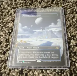 Magic: The Gathering Hallowed Fountain Unfinity-Borderless-Galaxy Foil - Image 1