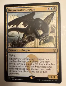 Necromaster Dragon 226/264 Dragons of Tarkir DTK MTG LP - Image 1
