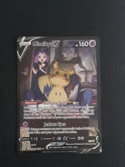 Pokemon TCG Mimikyu v TG16/TG30 Brilliant Stars Trainer Gallery - Image 1