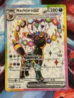 Pokemon Nachtara ex SVP 176 Black Star Promo Prismatische Entwicklungen DE - Image 1