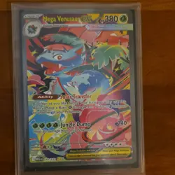 Pokemon TCG Mega Venusaur EX Me01: Mega Evolution 177/132 Holo Rare 380 HP - Image 1
