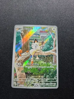 Pokemon Meowth 106/094 – Phantasmal Flames – English IR (Illustration Rare) - Image 1