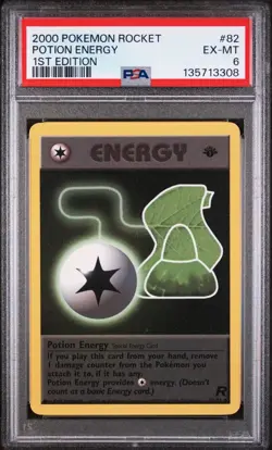 2000 Pokemon 1st Edition Team Rocket - POTION ENERGY #82 - PSA 6, Excellent/Mint - Image 3
