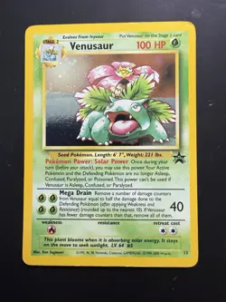 Pokemon 2000 Promo Venusaur Holo Black Star #13 Nintendo LP - Image 1