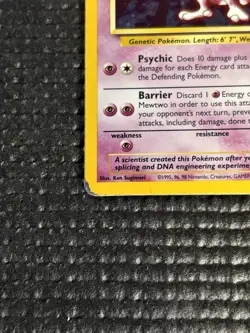 Pokemon Mewtwo 10/102 Base Set Holo Rare WOTC 1999 - Image 4