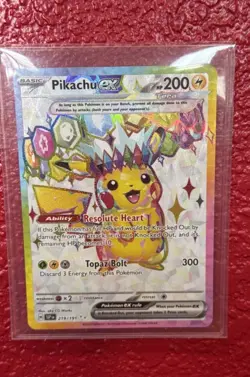 Pokemon TCG Pikachu ex 219/191 Surging Sparks Ultra Rare - Image 1