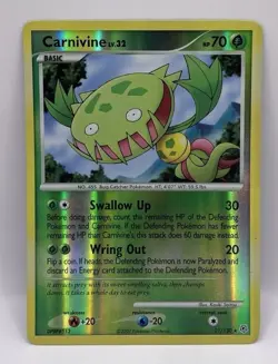 Pokemon Carnivine 21/130 Diamond and Pearl Reverse Holo Rare FREE SHIPPING - Image 1