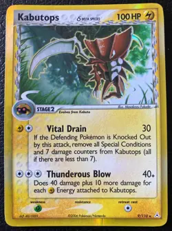 Pokemon TCG - Kabutops #9/110 - Delta Species - EX Holon Phantoms - LP/MP - Image 1