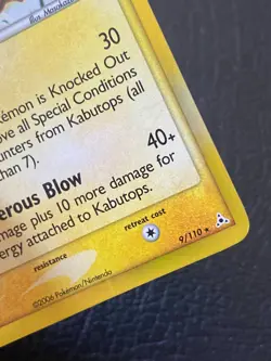 Pokemon TCG - Kabutops #9/110 - Delta Species - EX Holon Phantoms - LP/MP - Image 5