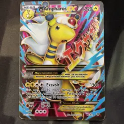 M Ampharos EX 88/98 XY - Ancient Origins - Ultra Rare Full Art - 2015 Pokemon MP - Image 1
