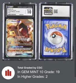 Pokemon 2019 Unified Minds Mawile GX Holo 141/236 CGC 10 MINT LOW POP - Image 2