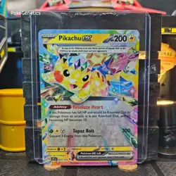 Pikachu ex Surging Sparks Ultra Rare Pokemon TCG 057/191 Scarlet & Violet SV08 - Image 1