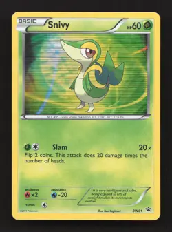 Snivy - BW01 BW01 Holo Promo Black And White Promo Pokemon Near Mint - Image 1