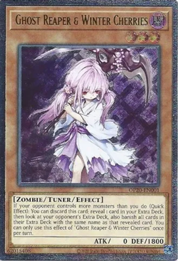 Yugioh | Ultimate Rare OTS 20 LP | Ghost Reaper & Winter Cherries - OP20-EN001 - Image 1