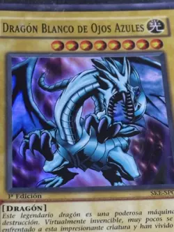 Yu-Gi-Oh! SPANISH Dragon Blanco De Ojos Azules SKE-SP001 1st Edition Near Mint - Image 1