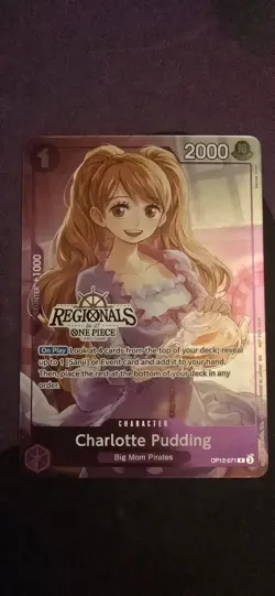 Charlotte Pudding OP12-071 AA Regional Prizing One Piece TCG English - Image 1