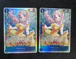 2x One piece Rebecca OP15-053 SR Adventure on Kami's Island Foil x2 - Image 1