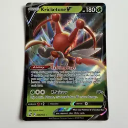 Pokemon TCG Kricketune V 006/163 Ultra Rare Battle Styles NM Card - Image 1