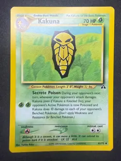 Kakuna 41/75 | Neo Discovery | Non Holo Pokemon Card | NM - Image 1