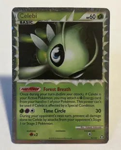 Celebi 92/102 Triumphant Prime Holo Rare HP / DMG Pokemon Card - Image 1