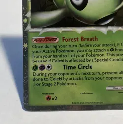 Celebi 92/102 Triumphant Prime Holo Rare HP / DMG Pokemon Card - Image 4